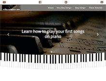 Tablet Screenshot of piano-tutorials.com